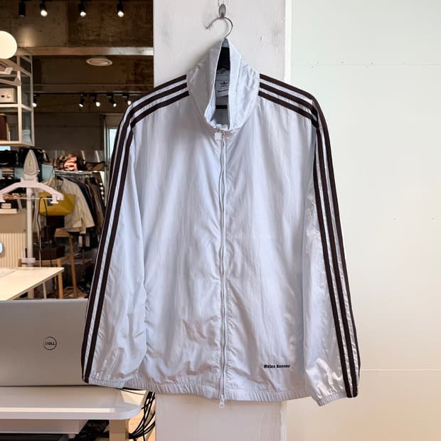 아디다스 x 웨일즈 보너 블루 스테이트먼트 나일론 트랙탑 자켓 