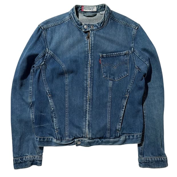 리바이스 Y2K 엔지니어드진 데님 바이커 자켓