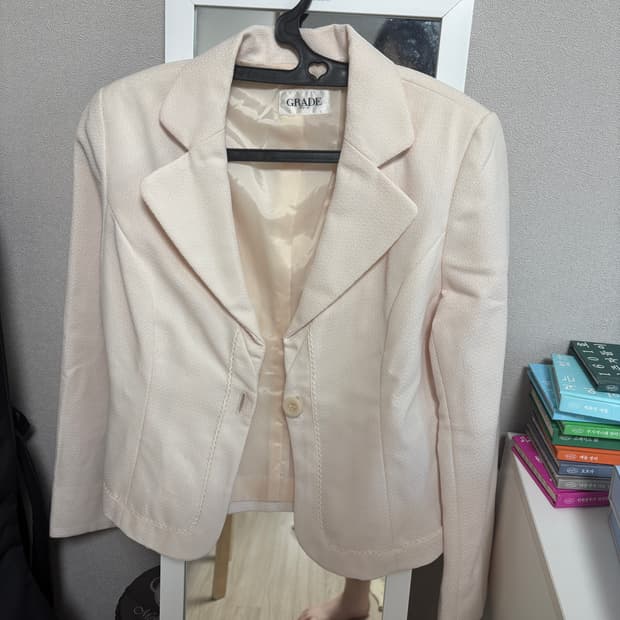 일본 빈티지 핑크 모리걸 자켓