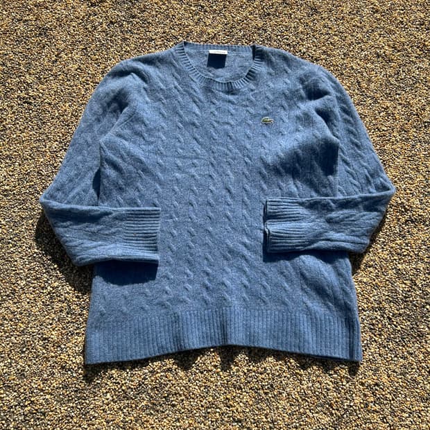 라코스테 울 꽈베기 니트