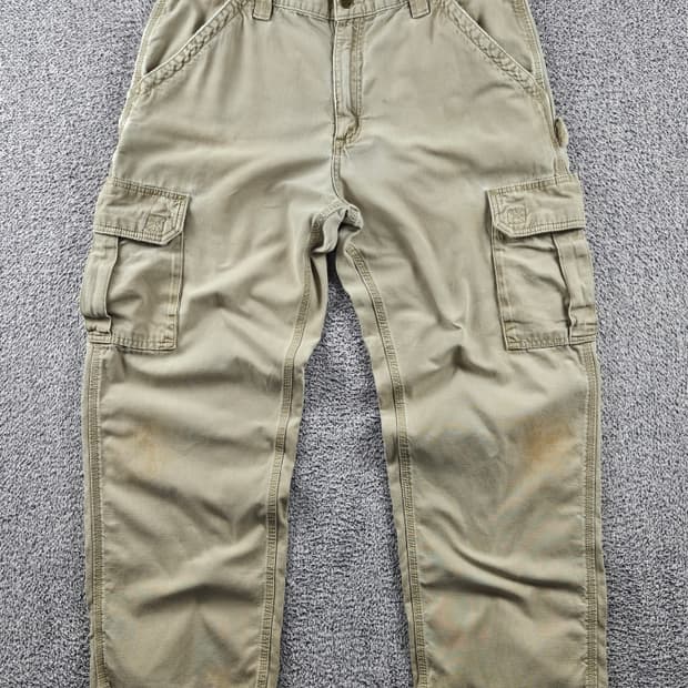 칼하트 코튼 캔버스 카고 포켓 워크 팬츠 (36X30추정) / 10903