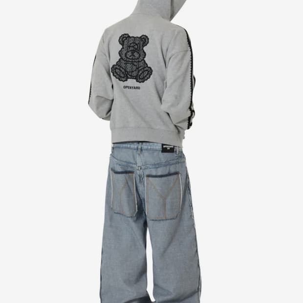 (택O) 오와이 OY 레이스 돌리 후드집업 (그레이) (m)