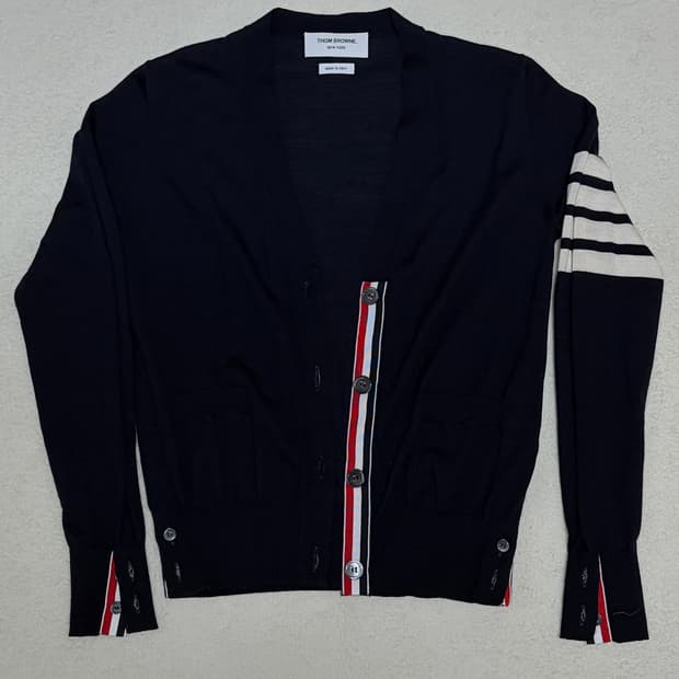 (최상,매장판) 톰브라운 여성 메리노울 가디건 38 톰브라운 가디건 38