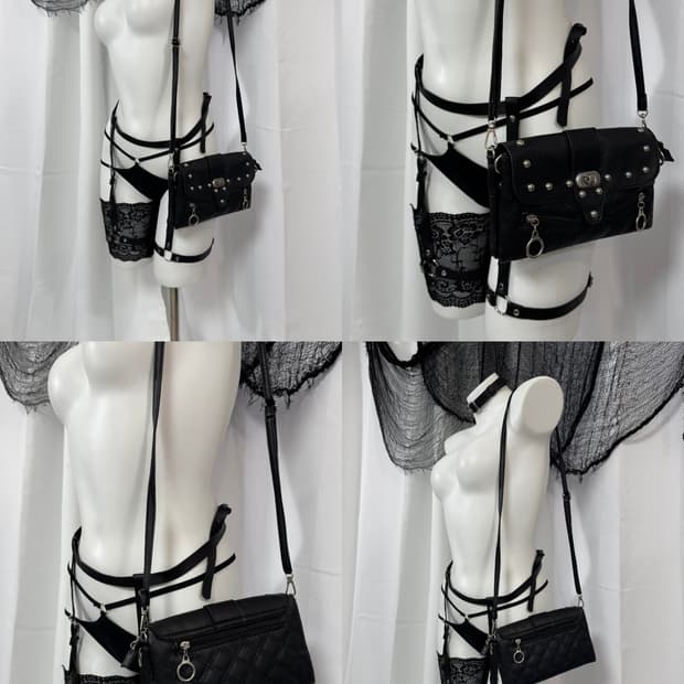 punk cross bag