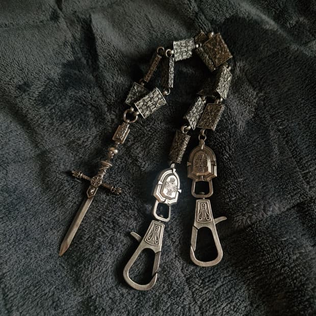 (1회착) 언더마이카 소드 참 실버 체인