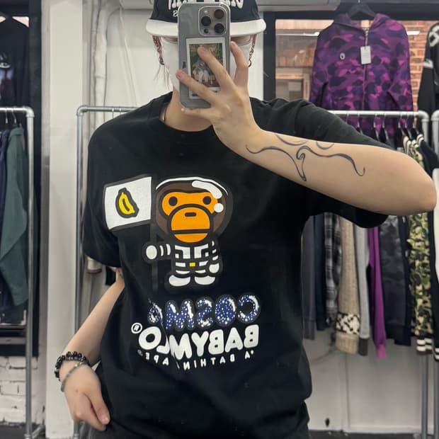 베이프 베이비 마일로 코스모스 티셔츠