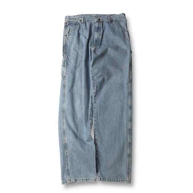 (36)랭글러 라이트블루 레기드웨어 카펜터 데님 팬츠