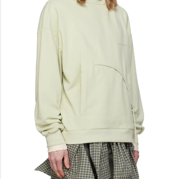 [XL] 포스트아카이브팩션 8.0 후드 센터 라이트 옐로우