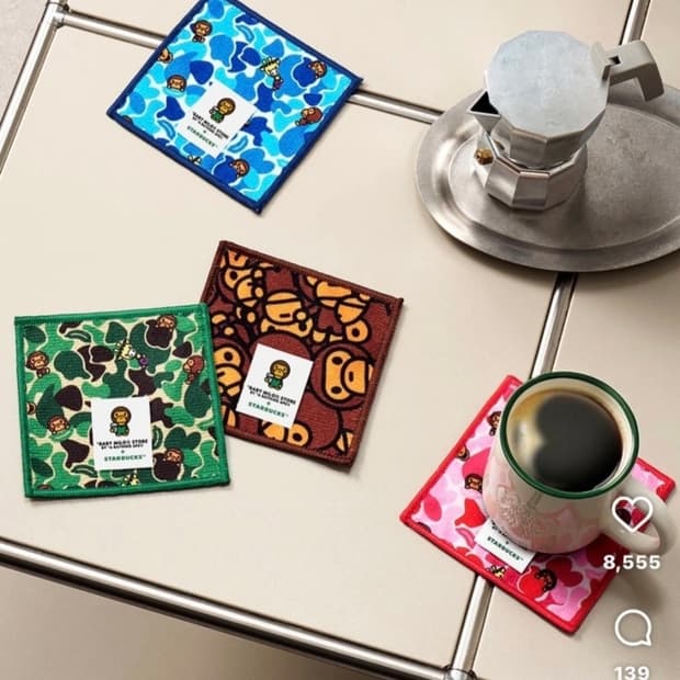 스타벅스 BAPE BABY MILO 코스터 4종세트