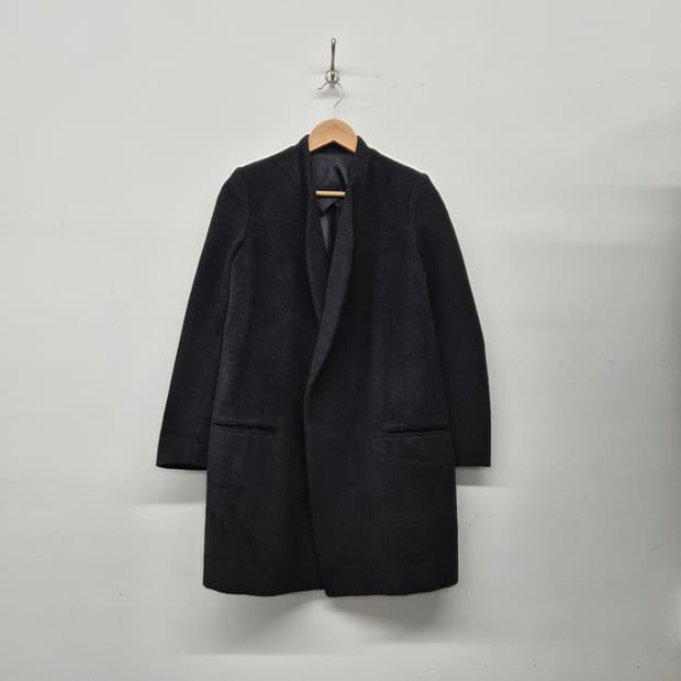  캐시미어 100% 기본 블랙 코트 여자 S