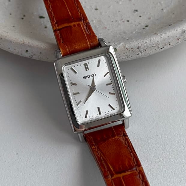Seiko 세이코 스퀘어 실버 쿼츠