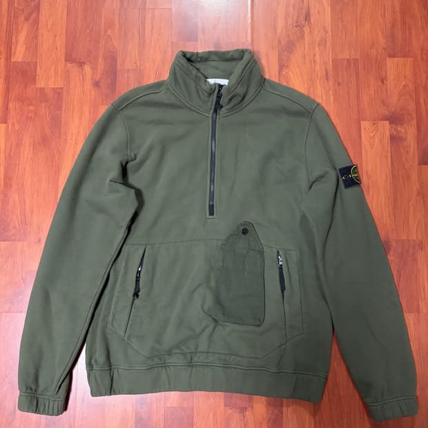 스톤아일랜드 패치 집업 스웨터 맨투맨  XL