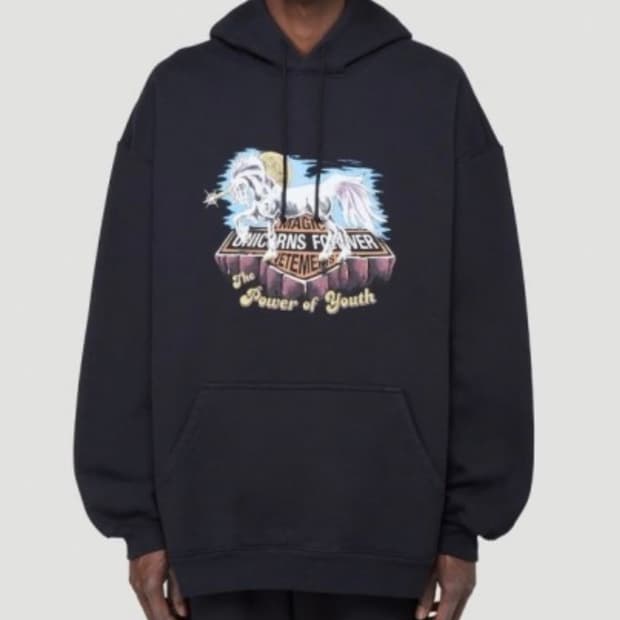 베트멍 오버핏 유니콘 후드티 XS