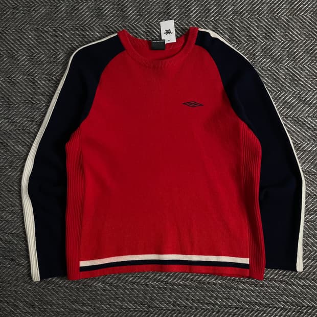 00s 엄브로 잉글랜드 국대 레트로 니트 집업o 2983