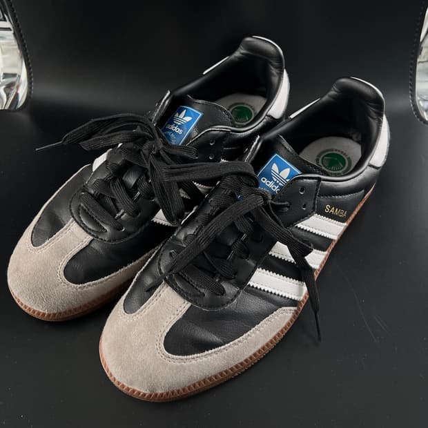 아디다스 삼바 비건 블랙 화이트 245
