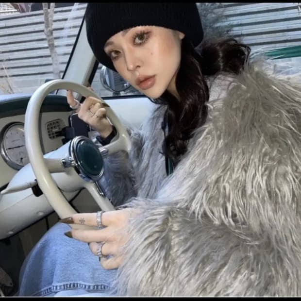 오도어 크루엘라 퍼자켓 블랙