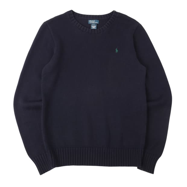 폴로 랄프로렌 네이비 코튼 니트 스웨터