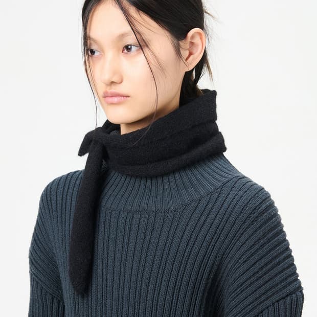 아워레가시 25fw MINIATURE 머플러/블랙