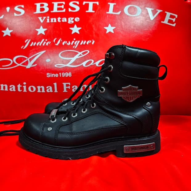 할리데이비슨 시그니쳐 스틸로고 에버콘 부츠 41size