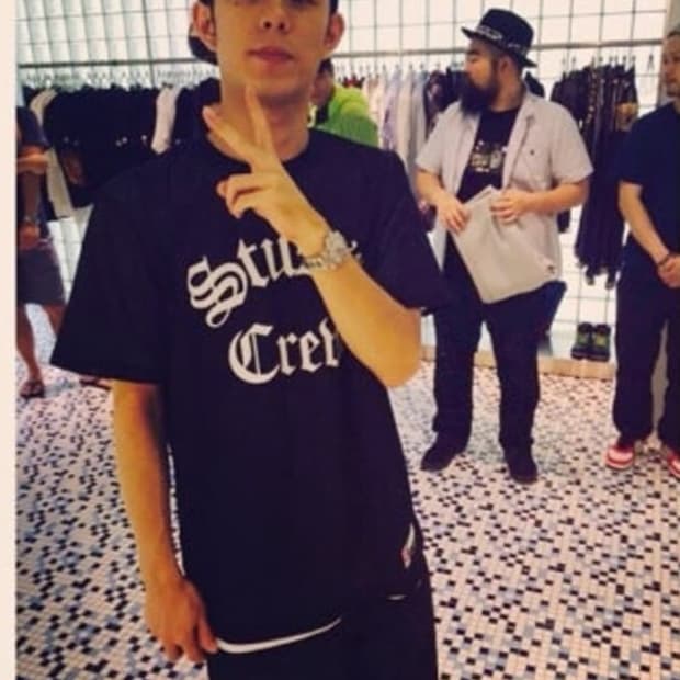 스투시 크루 반팔 메쉬 티셔츠 블랙