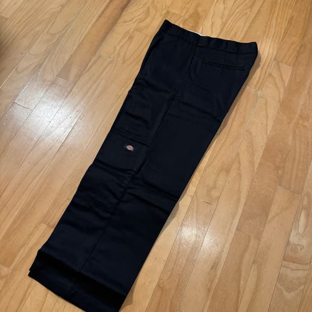 디키즈 더블니 팬츠 34x32 블랙