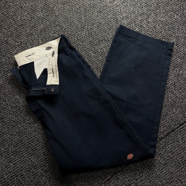 디키즈 USA 오리지날 더블니 와이드 치노 팬츠 1504