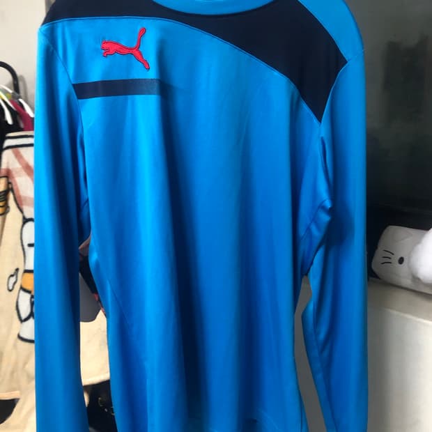 [스포티] 푸마 스포츠 비비드 컬러 블루 티셔츠