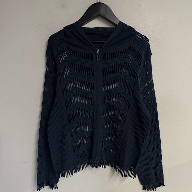 HIROKO KOSHINO Mesh Hooded Jacket