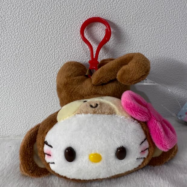 고전 원숭이 키티 인형 키링 