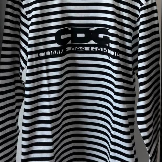 꼼데가르송 CDG 스트라이프 롱슬리브