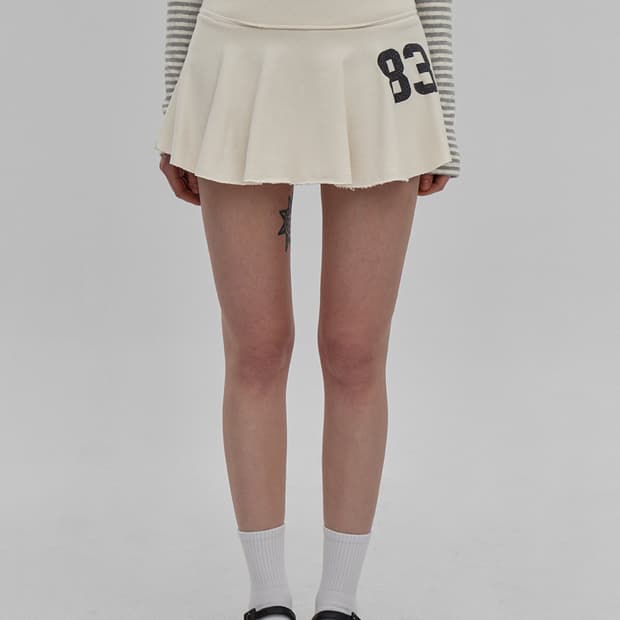 블랙업 베베루 플레어 스커트 팬츠