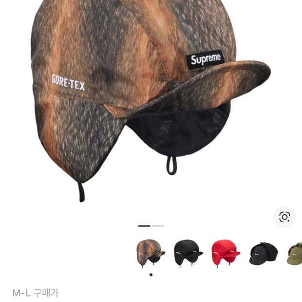 슈프림 고어텍스 이어플랩 캡 퍼 프린트 - 24FW