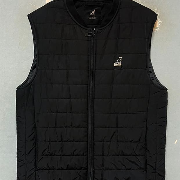 캉골 남자 경량 패딩조끼 블랙 웰론 M 95