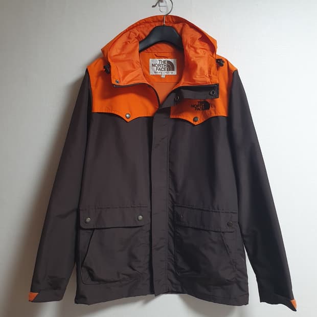 노스페이스 마운틴 자켓 후드집업 오렌지 브라운 100