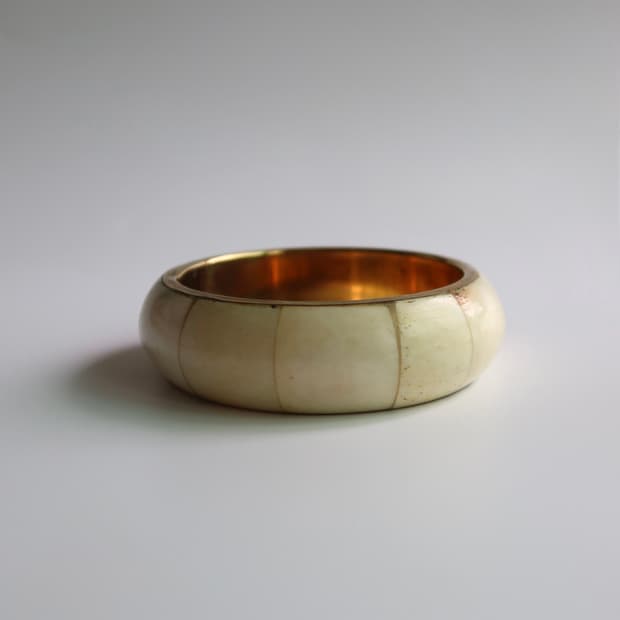 cream ivory bangle