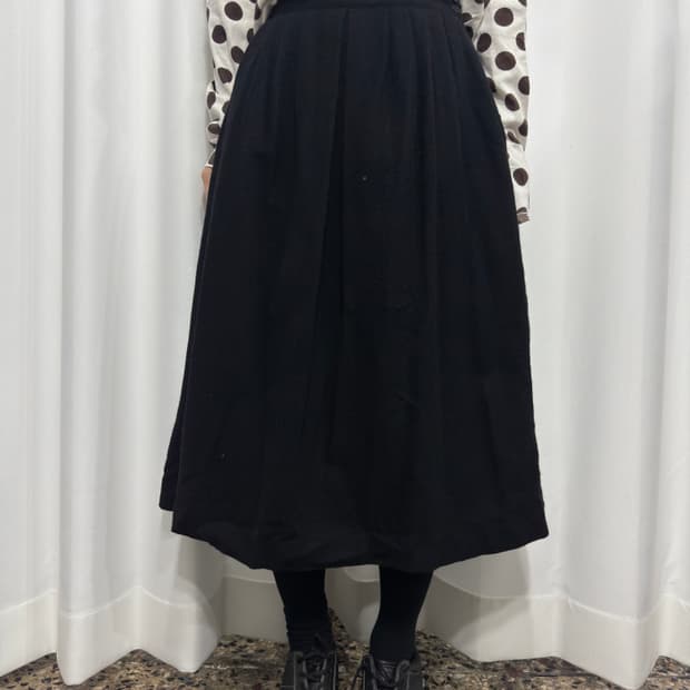 aylesbury wool midi skirt
