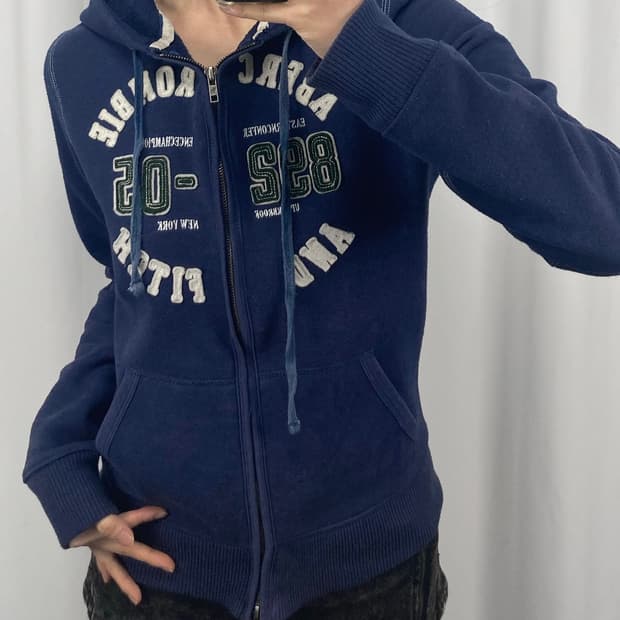 아베크롬비 네이비 후드집업