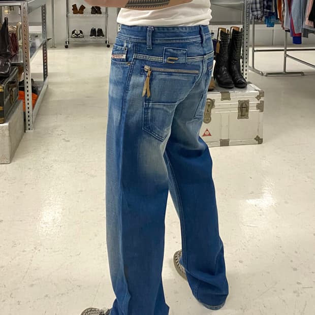 DIESEL zipper denim pant 디젤 지퍼 데님 팬츠