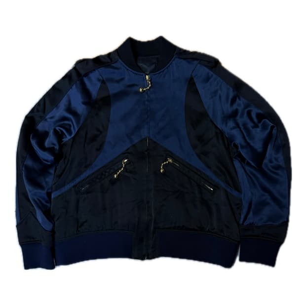 언더커버 14aw 실크 수베니어 자켓