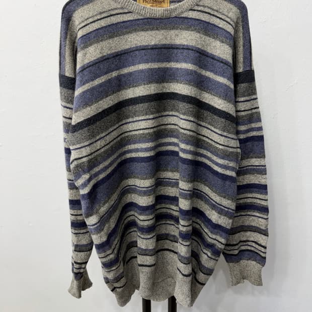 정품) Paul Stuart 폴스튜어트 남성 캐미시머100 니트 M