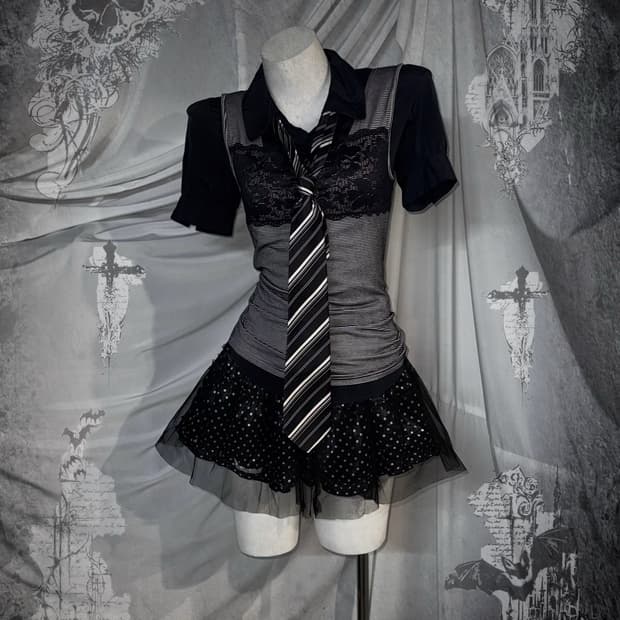 무채색 데일리 미와코깔 무채색 니혼진 코디세트 