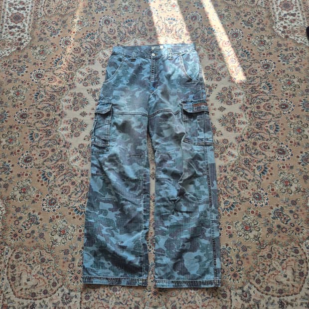 90s피코 카모플라쥬 카고 팬츠