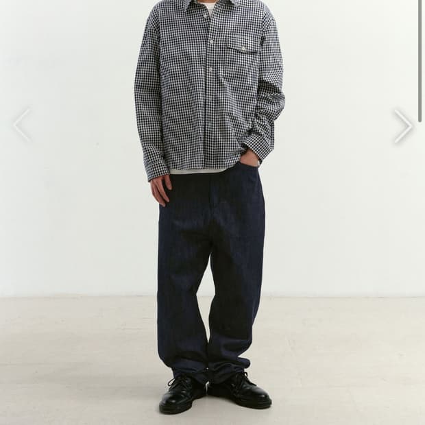 조우 원포켓 레귤러 체크셔츠(m)