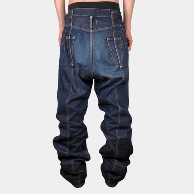 준야와타나베 리바이스 절개 데님 