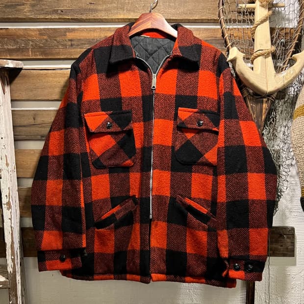 [L]7~80's USA 빈티지 매키노 울 크루저 헌팅 자켓