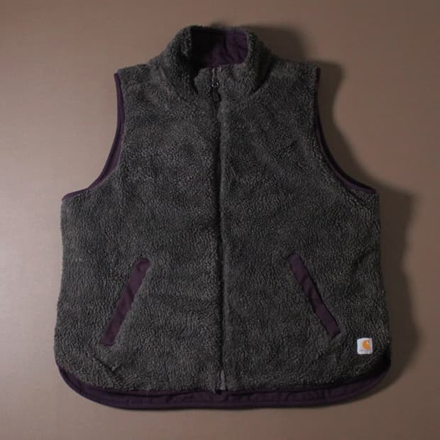 Carhartt 칼하트 쉐르파 리버시블 퍼플 베스트