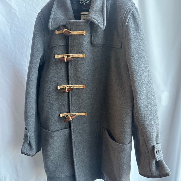 Ymc 레더 패치 사이드 더플 울코트