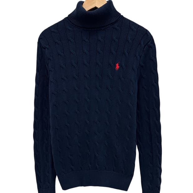 폴로 폴라 케이블니트 네이비 (XS) 