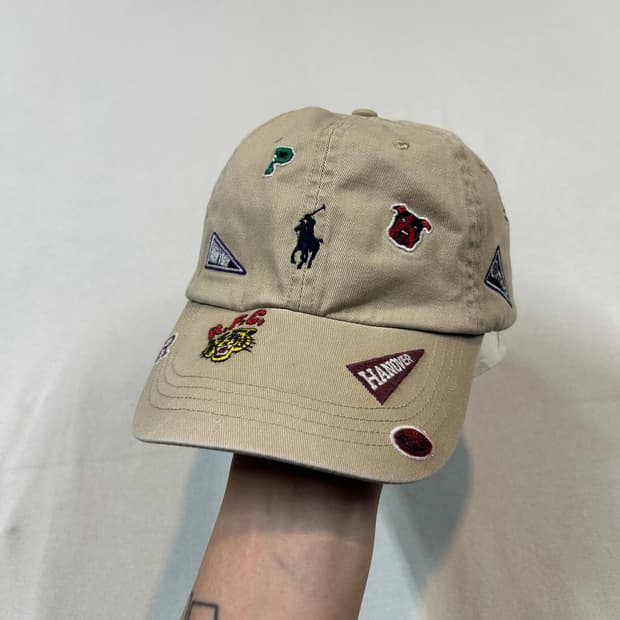 폴로 랄프로렌 멀티 패치 볼캡 모자 정품