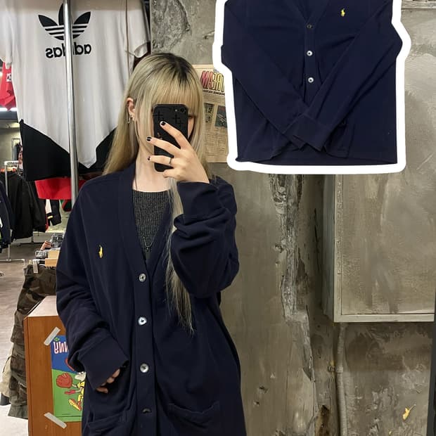 폴로 랄프로렌 가디건 네이비 XL   #csz1220